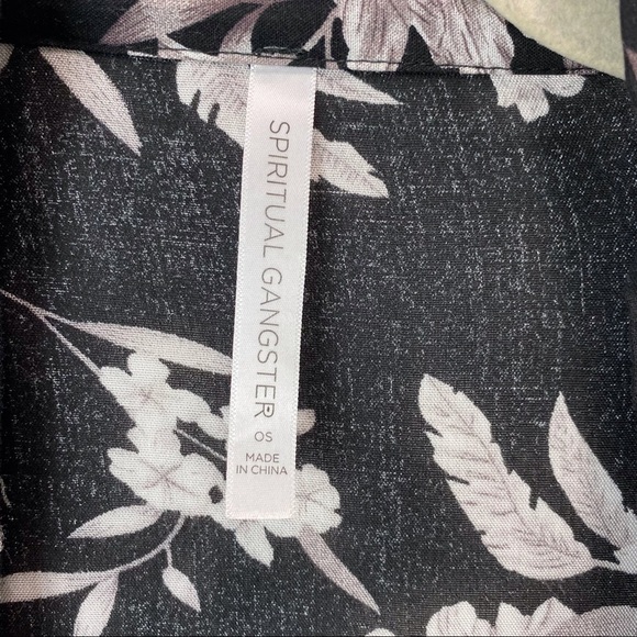 Spiritual Gangster Maya Floral Kimono Style Robe - Picture 13 of 13